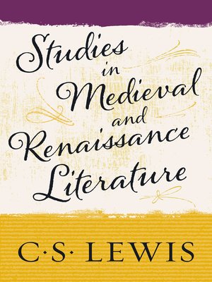 cover image of Studies in Medieval and Renaissance Literature